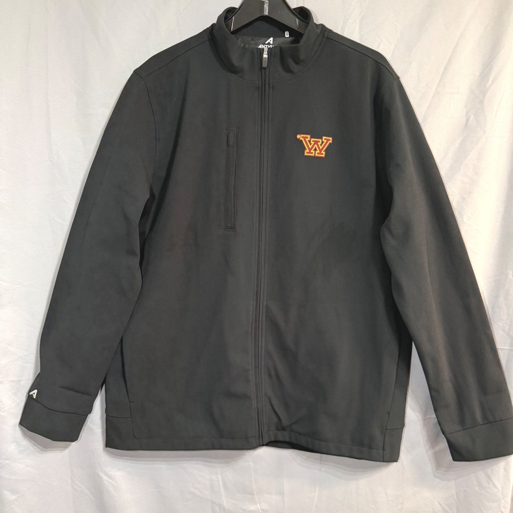 Antigua Washington Commanders Objection Full Zip Jacket‎ Mens Large Black NWOT